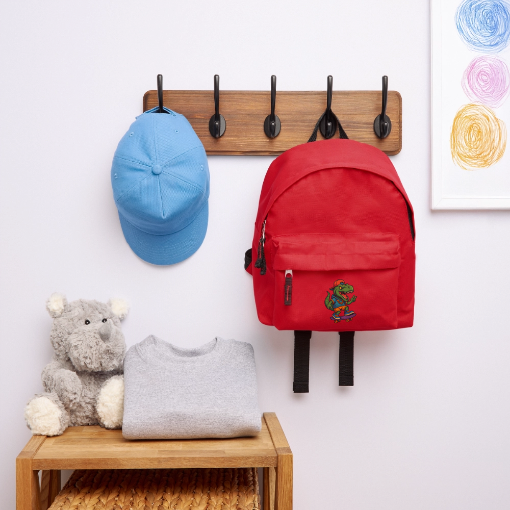 T-Rex - Kinder Rucksack - Rot