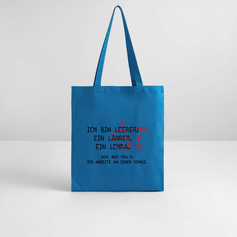 Lehrer - Bio-Stoffbeutel - Königsblau