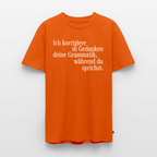 Grammatik - Männer Premium T-Shirt - Orange 