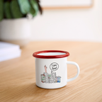 I am fine! - Emaille-Tasse - Weiß/Rot