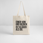 Klüger als du - Bio-Stoffbeutel - Natur