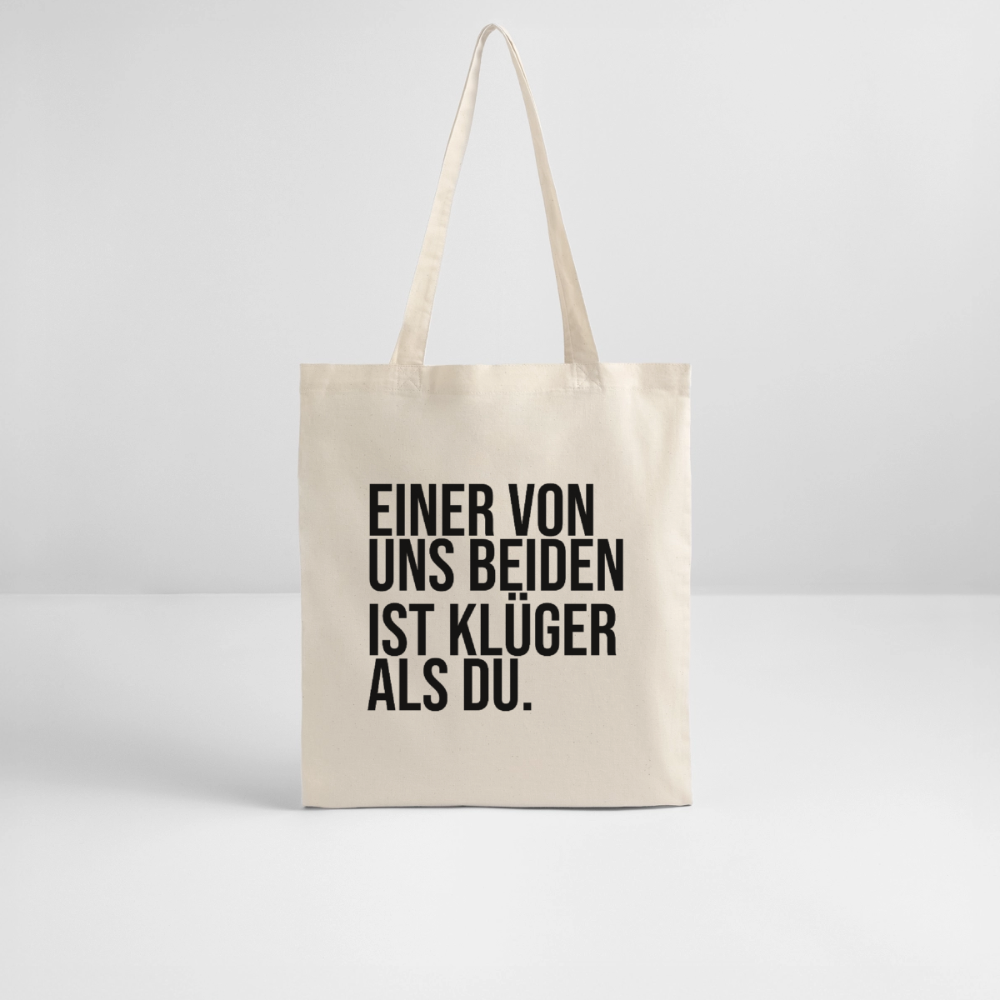Klüger als du - Bio-Stoffbeutel - Natur