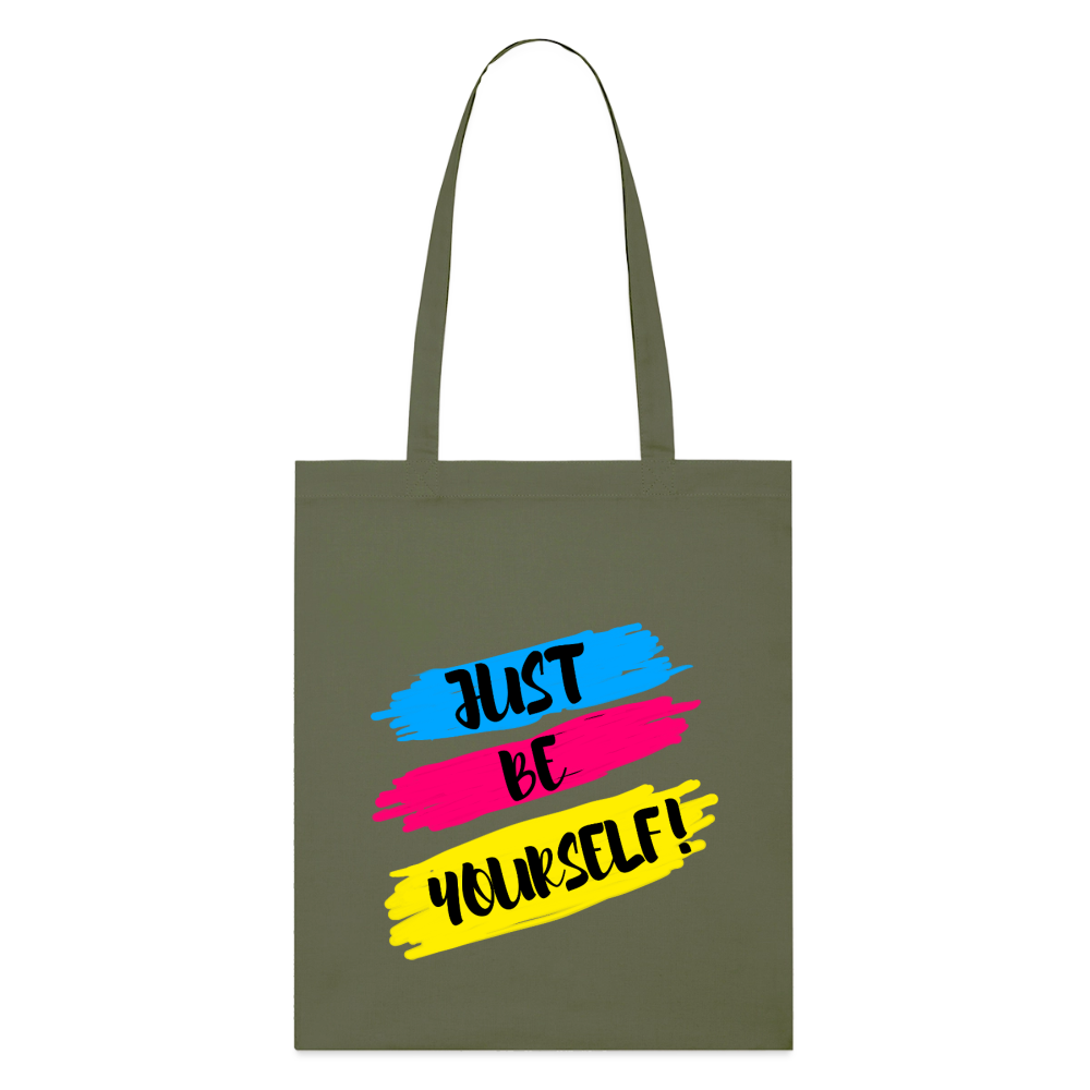 Just be yourself - Bio-Stoffbeutel - Khaki