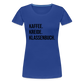 Kaffee, Kreide. Klassenbuch. - Frauen Premium T-Shirt - Königsblau