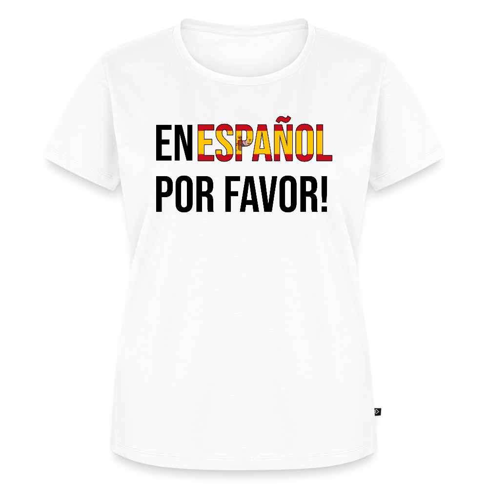 En Espanol por favor! -  Frauen Premium T-Shirt - Weiß