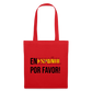 En Español por vavor - Stoffbeutel - Rot