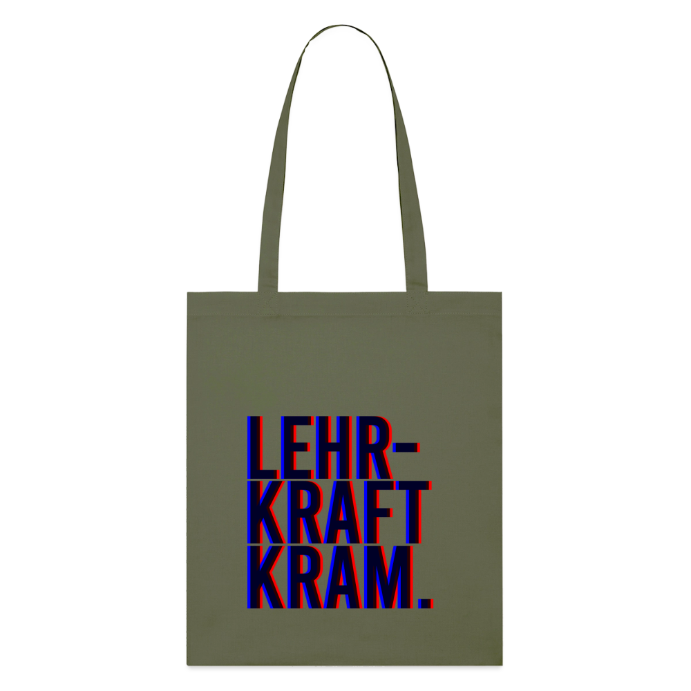 Lehrkraftkram -  Bio-Stoffbeutel - Khaki