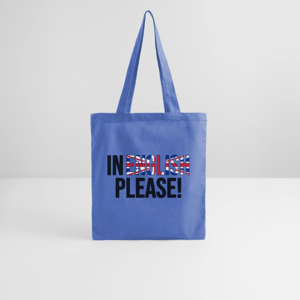 In english please! - Stoffbeutel - Hellblau