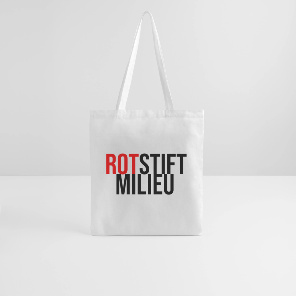 Rotstiftmilieu - Stoffbeutel - Weiß