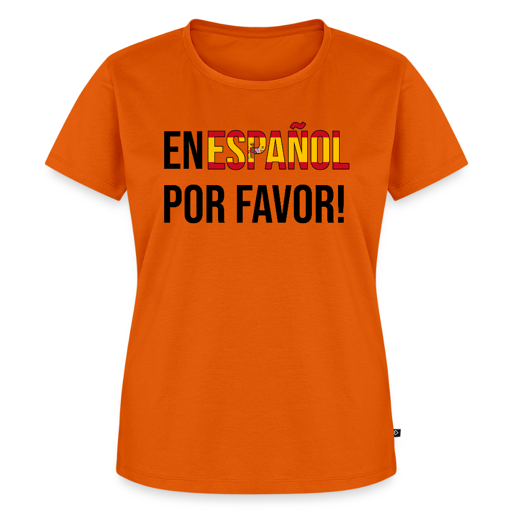 En Espanol por favor! -  Frauen Premium T-Shirt - Orange 