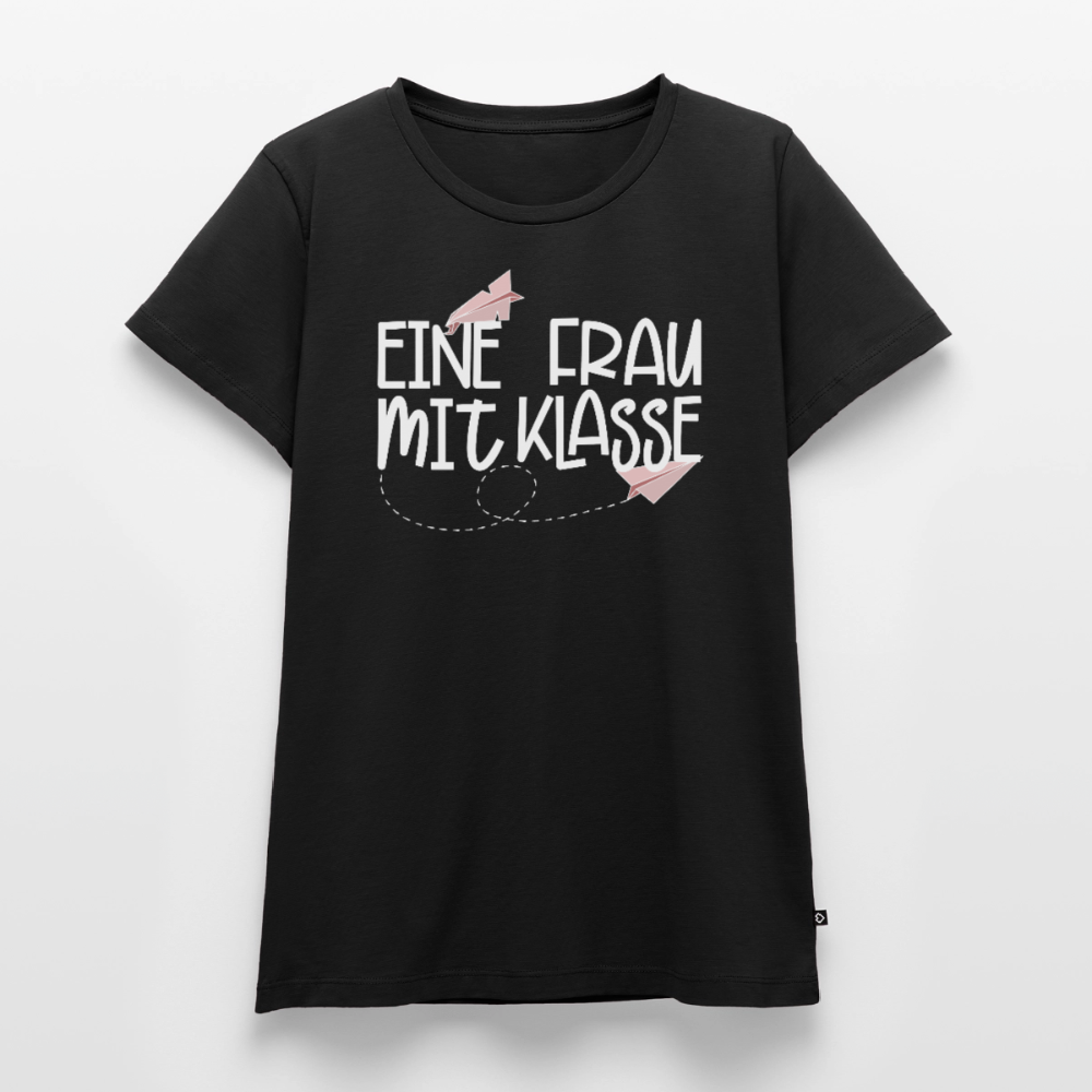 Eine Frau mit Klasse - Frauen Premium T-Shirt - Schwarz