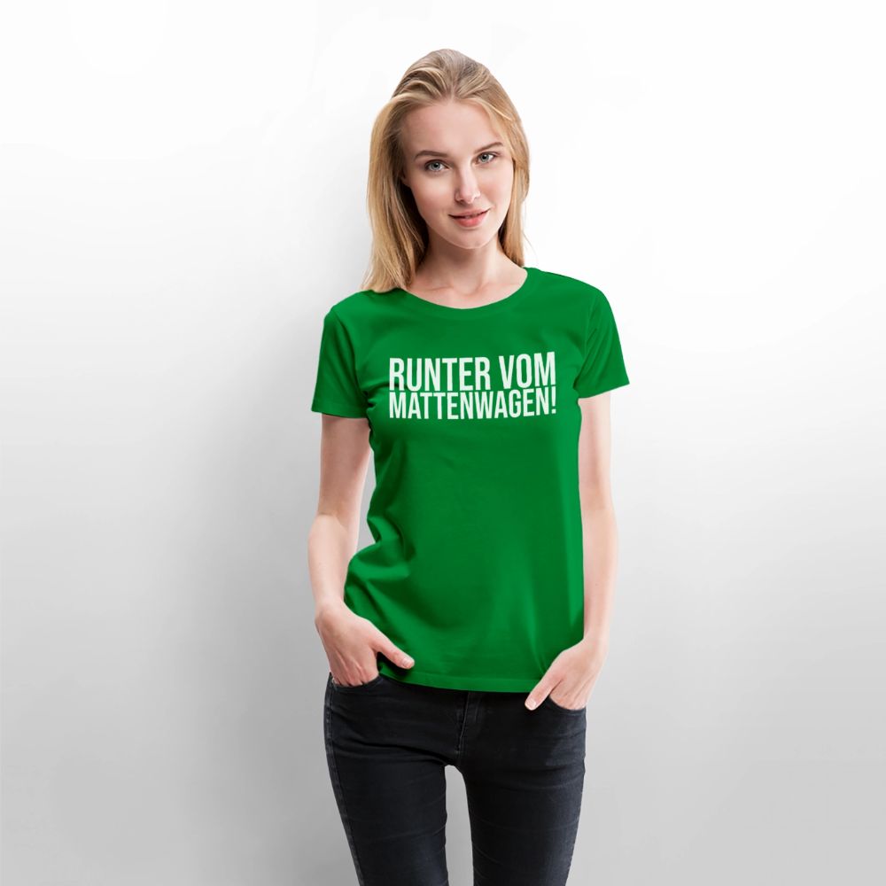Mattenwagen - Frauen Premium T-Shirt - Grün