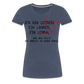 Ich bin Leerer - Frauen Premium T-Shirt - Blau meliert