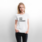 Kaffee, Kreide. Klassenbuch. - Frauen Premium T-Shirt - Weiß