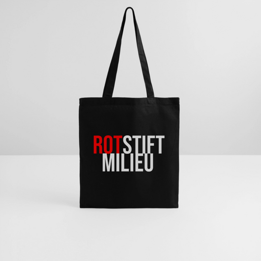 Rotstiftmilieu - Stoffbeutel - Schwarz