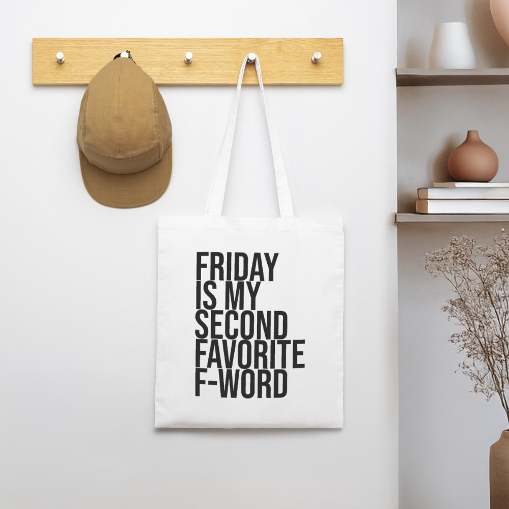 Friday - Bio-Stoffbeutel - Weiß