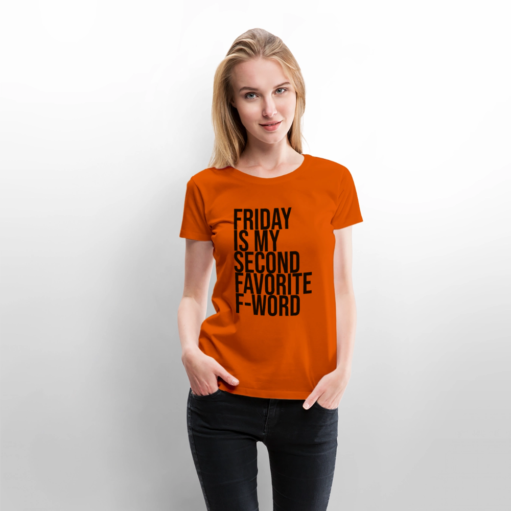 F-Word - Frauen Premium T-Shirt - Orange 