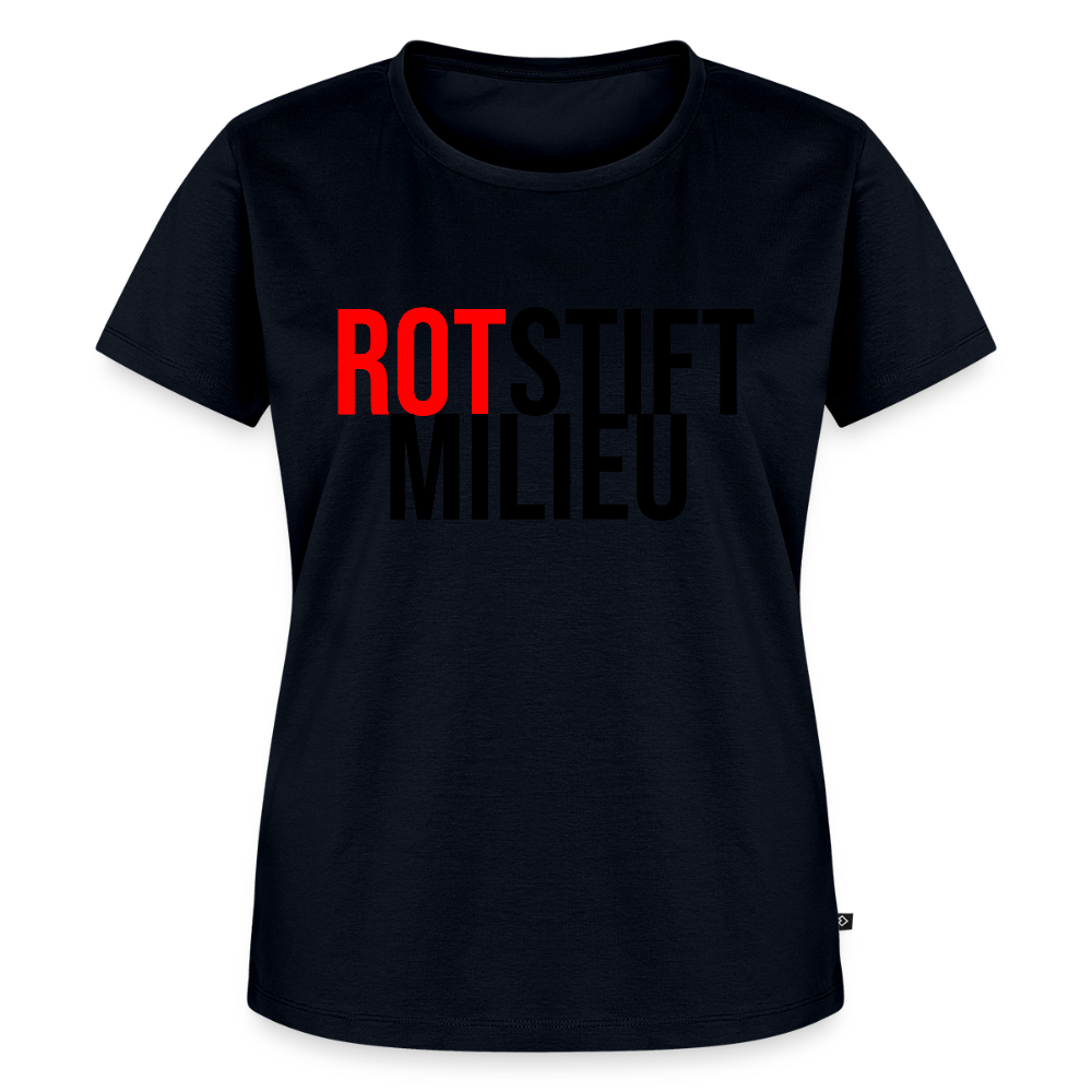 Rotstiftmilieu - Frauen Premium T-Shirt - Navy