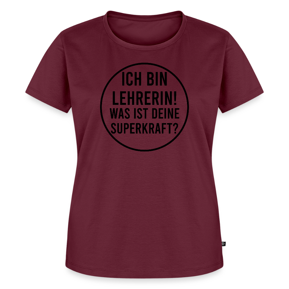 Superkraft - Frauen Premium T-Shirt - Burgunderrot