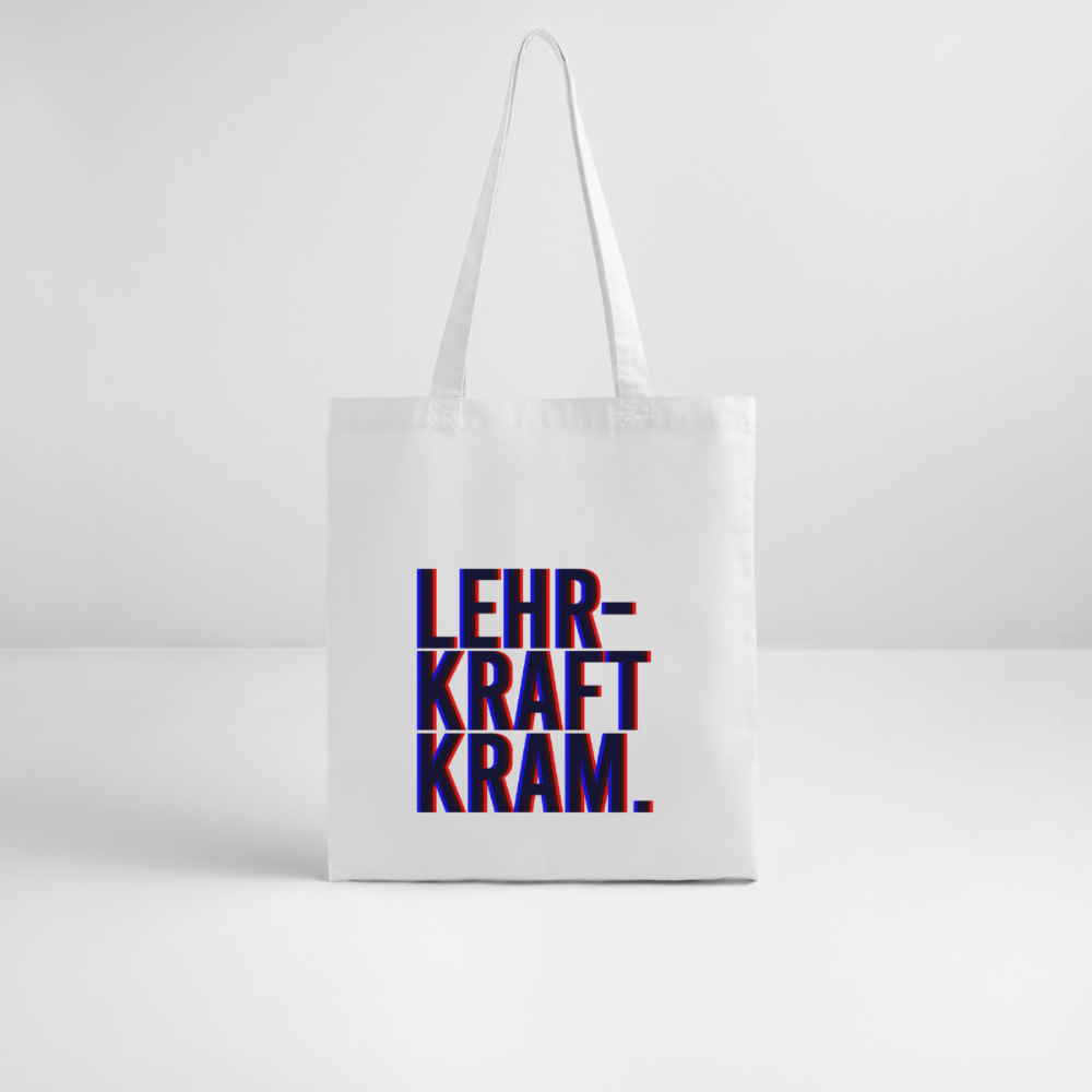 Lehrkraftkram -  Bio-Stoffbeutel - Weiß