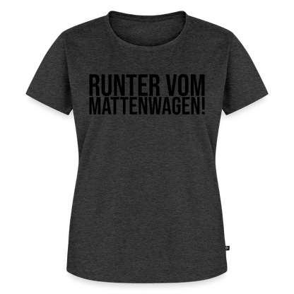 Mattenwagen - Frauen Premium T-Shirt - Anthrazit meliert