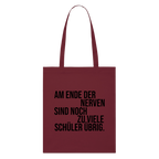 Zu viele Schüler - Bio-Stoffbeutel - Burgunderrot