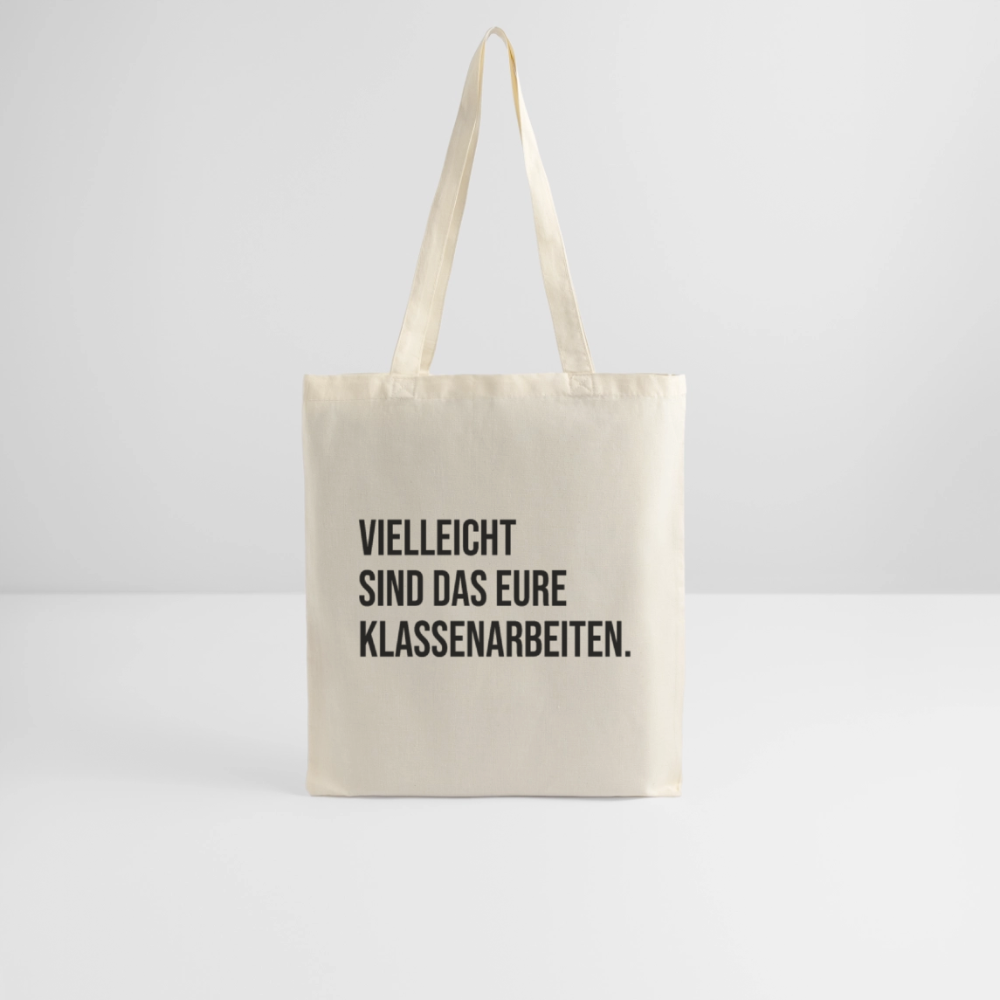 Klassenarbeiten- Stoffbeutel - Natur