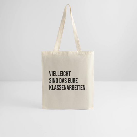Klassenarbeiten- Stoffbeutel - Natur