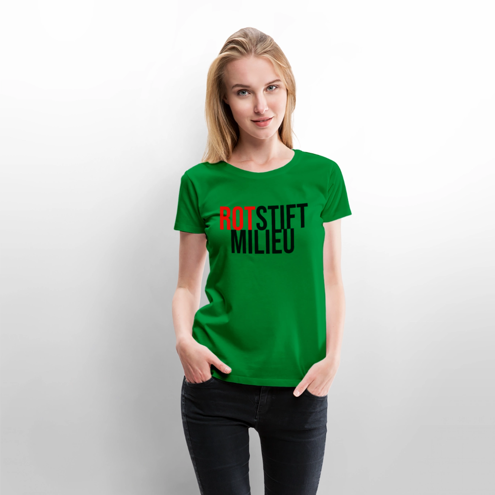 Rotstiftmilieu - Frauen Premium T-Shirt - Grün
