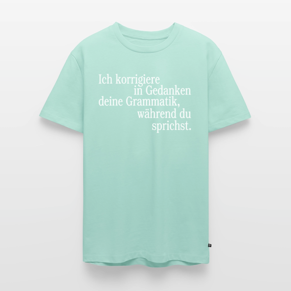 Grammatik - Männer Premium T-Shirt - Mint 