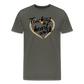 Heart work - Männer Premium T-Shirt - Asphalt