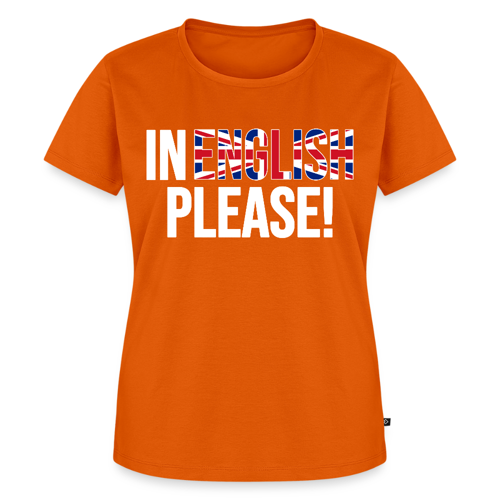 In english please - Frauen Premium T-Shirt - Orange 