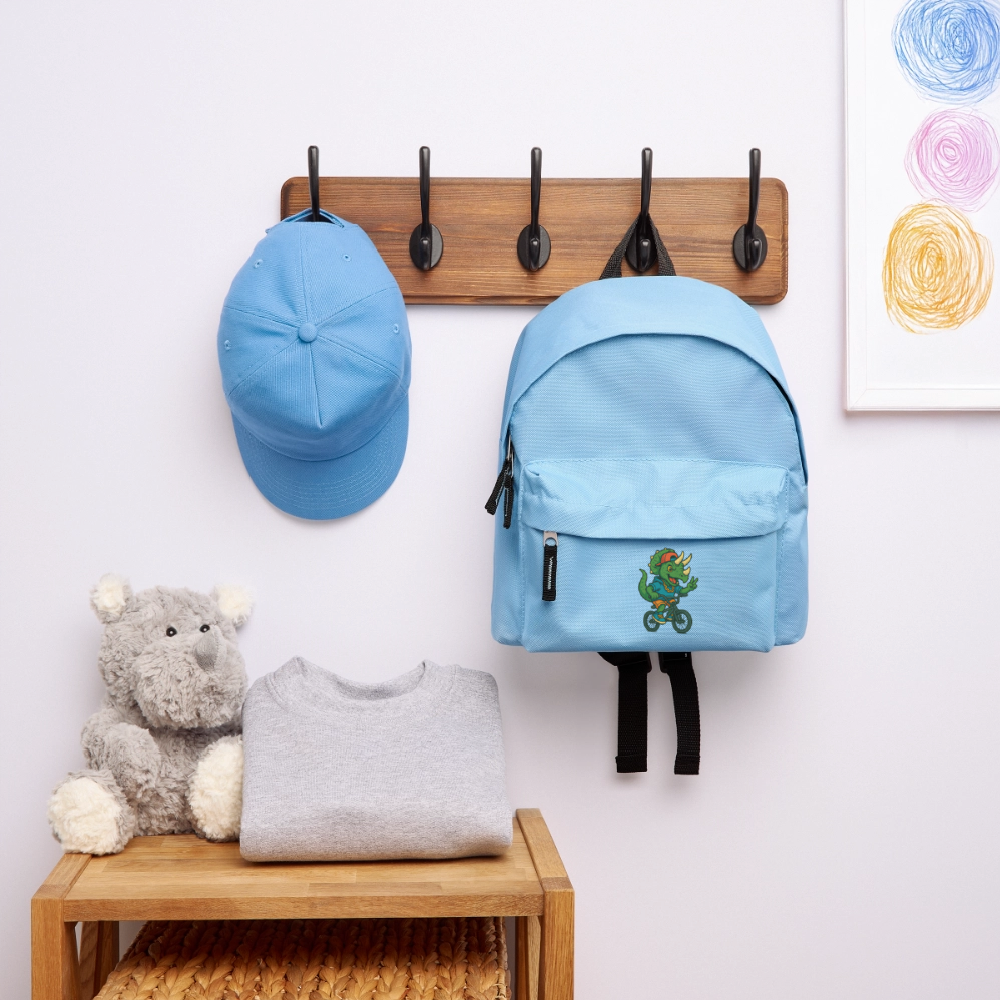 Triceratops - Kinder Rucksack - Hellblau