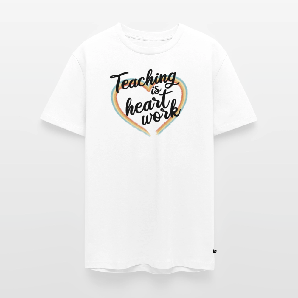 Heart work - Männer Premium T-Shirt - Weiß