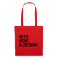 Kaffee. Kreide. Klassenbuch - Stoffbeutel - Rot