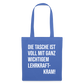 Lehrkraftkram - Stoffbeutel - Hellblau
