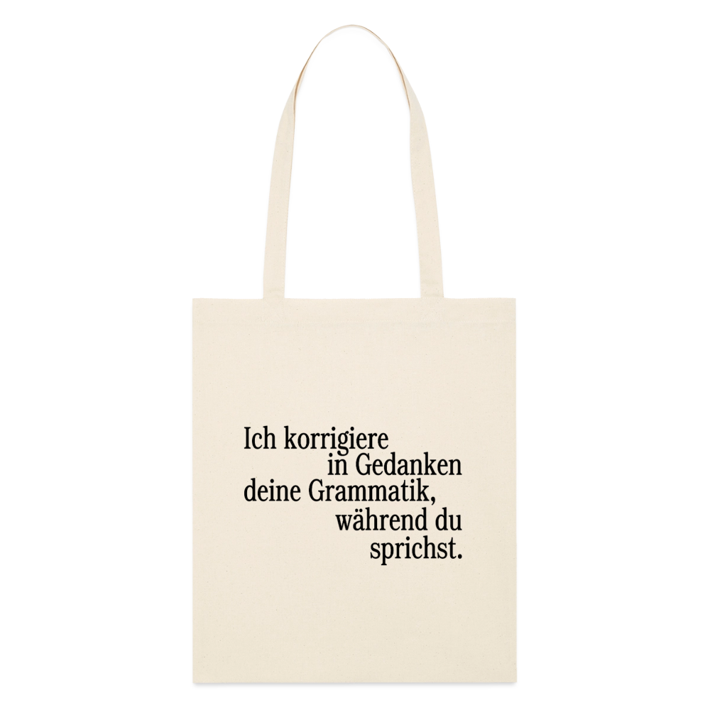 Grammatik - Bio-Stoffbeutel - Natur