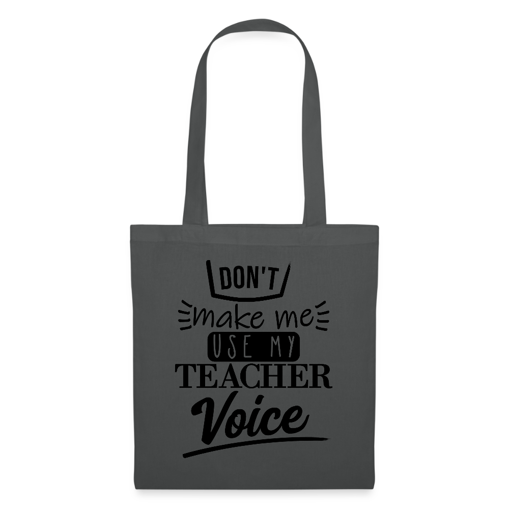 Teacher Voice - Stoffbeutel - Graphite
