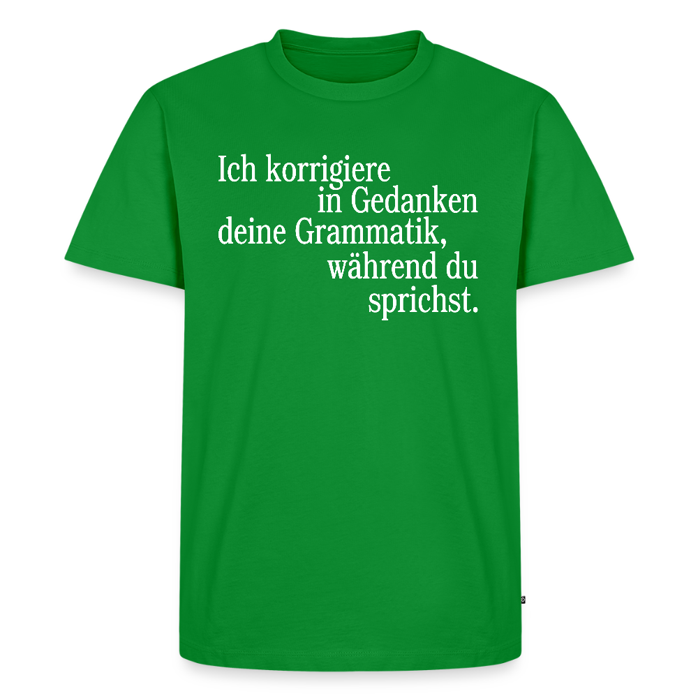 Grammatik - Männer Premium T-Shirt - Grün