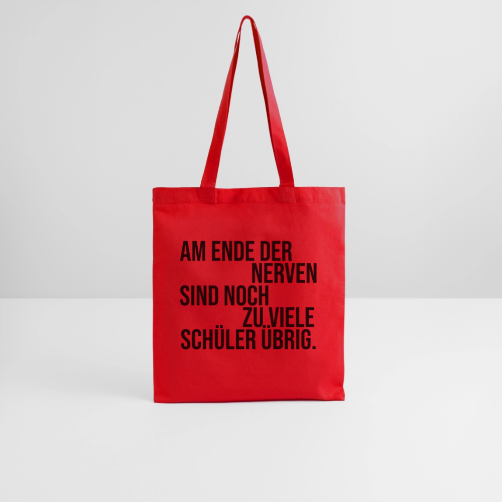 Zu viele Schüler - Stoffbeutel - Rot