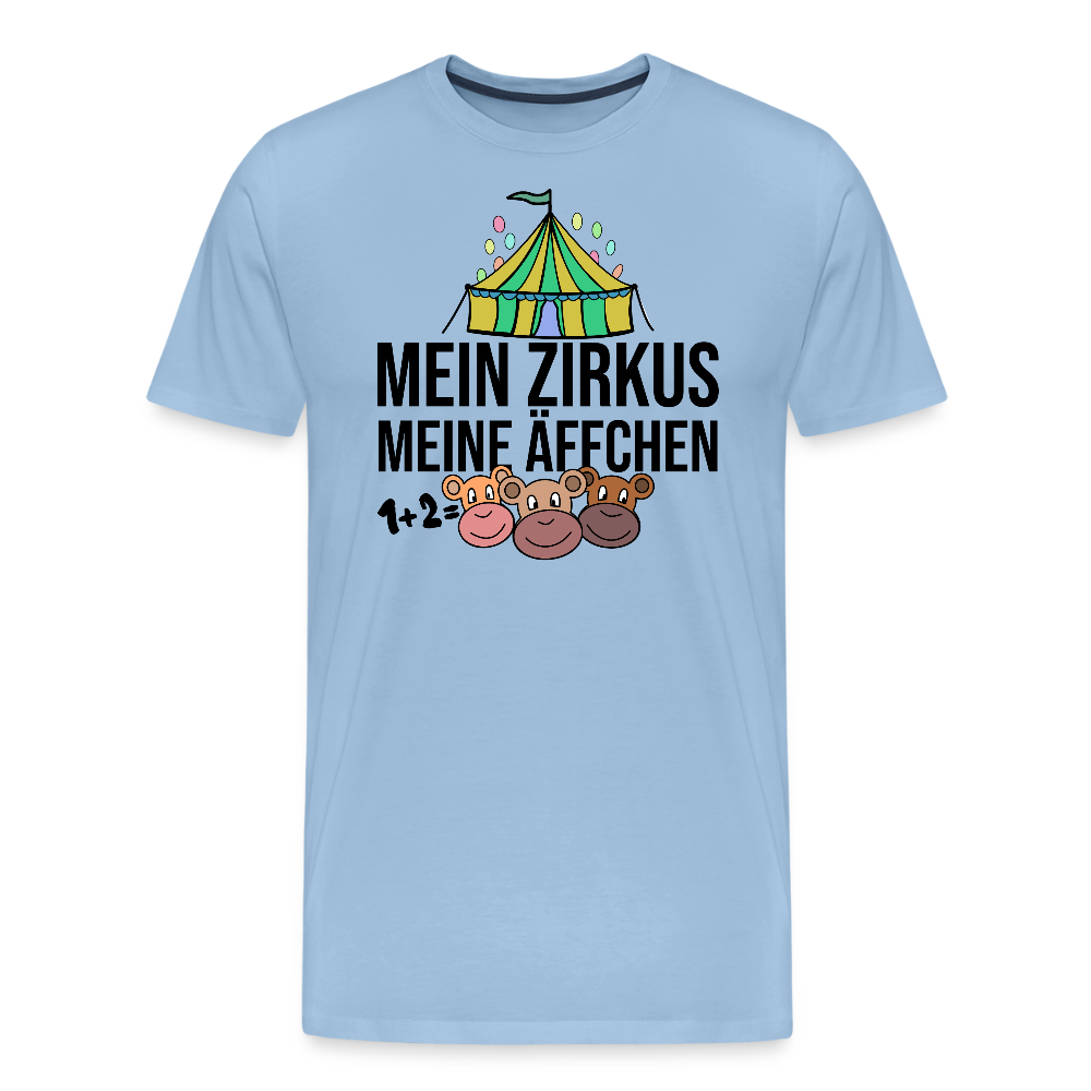 Mein Zirkus - Männer Premium T-Shirt - Sky