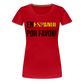 En Espanol por favor! -  Frauen Premium T-Shirt - Rot