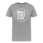 Inhale. Exhale. Teach. - Männer Premium T-Shirt - Grau meliert