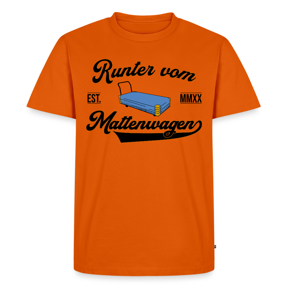 Runter vom Mattenwagen - Männer Premium T-Shirt - Orange 