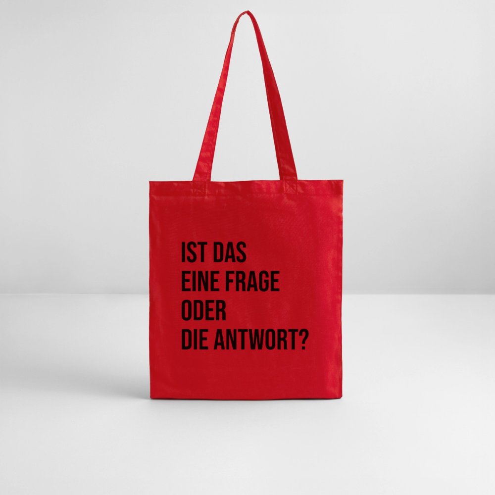 Frage?! - Bio-Stoffbeutel - Rot