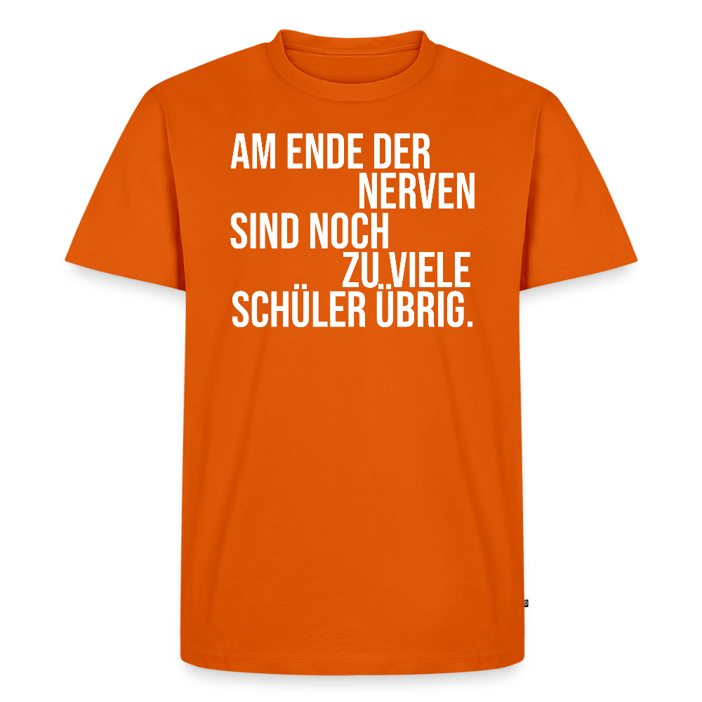Zu viele Schüler - Männer Premium T-Shirt - Orange 