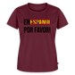 En Espanol por favor! -  Frauen Premium T-Shirt - Burgunderrot