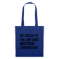 Lehrerkram - Stoffbeutel - Royalblau