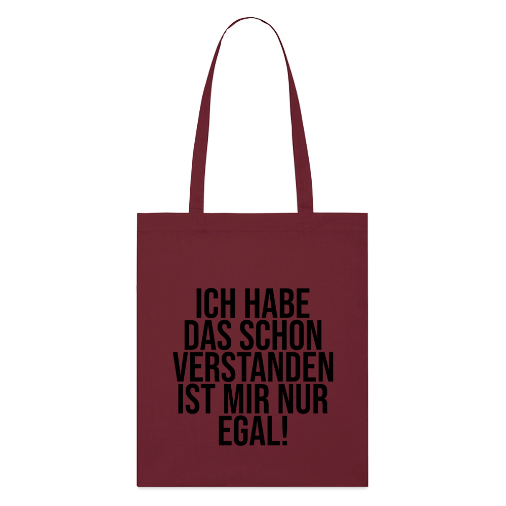 Verstanden - Bio-Stoffbeutel - Burgunderrot