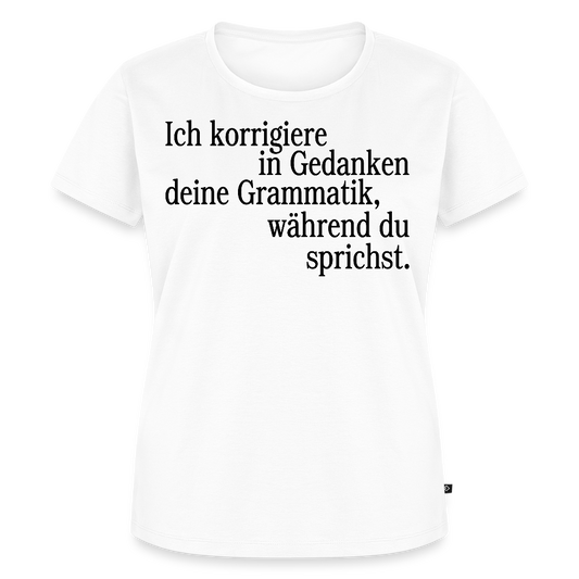Grammatik - Frauen Premium T-Shirt - Weiß